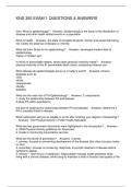 KNS 350 EXAM 1 QUESTIONS & ANSWERS