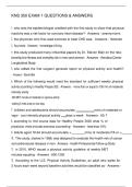 KNS 350 EXAM 1 QUESTIONS & ANSWERS