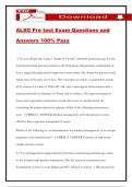 ALSO Pre test Exam Questions and Answers 100&percnt; Pass