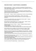 KNS 350 EXAM 1 QUESTIONS & ANSWERS