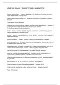 KNS 350 EXAM 1 QUESTIONS & ANSWERS