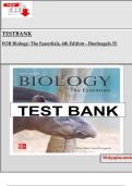 Testbank For Biology&colon; The Essentials&comma; 4th Edition - Hoefnagels  Updated&excl;&excl;&excl;