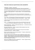 KNS 350 EXAM -3 QUESTIONS AND ANSWERS