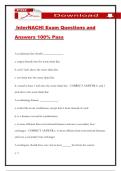 InterNACHI Exam Questions and Answers 100&percnt; Pass