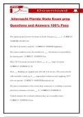 Internachi Florida State Exam prep Questions and Answers 100&percnt; Pass
