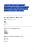  Latest&lowbar; Test Bank for Bushong&rsquo;s Radiologic Science for Technologists&comma; 13th Edition &lowbar; Full Chapters 1-42 with Verified Answers & Rationales&period;pdf