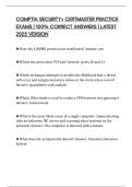 COMPTIA SECURITY&plus; CERTMASTER PRACTICE EXAMS &vert; 100&percnt; CORRECT ANSWERS &vert; LATEST 2025 VERSION