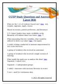 CCEP Study Questions and Answers  Latest 2026