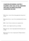 COMPUTER NETWORKING CHAPTER 5 EXAMPREP LATEST 2026 ACTUAL QUESTIONS WITH 100&percnt; ACCURATE SOLUTIONS GUARANTEED SUCCESS