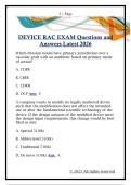 DEVICE RAC EXAM Questions and  Answers Latest 2026 