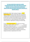 NJ CALA &lpar;CERTIFIED ASSISTED LIVING ADMINISTRATOR&rpar; FINAL AND PRACTICE EXAM NEWEST ACTUAL EXAM WITH COMPLETE QUESTIONS AND DETAILED ANSWERS GRADED A&plus; BRAND NEW&excl;&excl;&excl; 