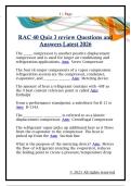 RAC 40 Quiz 3 review Questions and  Answers Latest 2026