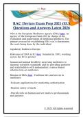 RAC Devices Exam Prep 2021 &lpar;EU&rpar;  Questions and Answers Latest 2026 