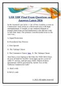 LEB 320F Final Exam Questions and  Answers Latest 2026 