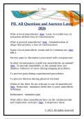 PIL AB Questions and Answers Latest  2026 