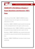 NASM-CPT &lpar;7th Edition&rpar; Chapter 7 Exam Questions and Answers 100&percnt; Pass