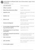 Florida Officer Certification Exam &sol; Law&comma; Communication & Crime &sol; Study Guide &sol; Score 100&percnt; 2025