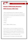 Domain 5 RHIA Study Questions WITH Answers 100&percnt; Pass