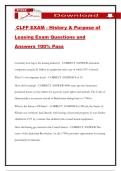 CLFP EXAM - History & Purpose of Leasing Exam Questions and Answers 100&percnt; Pass