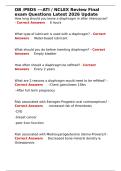 OB PEDS ---ATI NCLEX Review Final exam Questions Latest 2026 Update