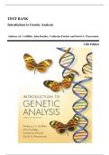Test Bank - Introduction to Genetic Analysis&comma; 12th Edition &lpar;Griffiths&rpar;&comma; Chapter 1-20 &vert; All Chapters 2025 Update