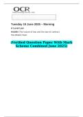 2025 A Level Law H418&sol;04 The nature of law and the law of contract   &lpar;Verified Question Paper With Mark Scheme Combined June 2025&rpar;