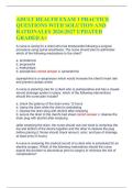 Adult Health Exam 1 Practice Questions & Answers with Rationales &ndash; Updated 2026&sol;2027 &ndash; Nursing Study Guide