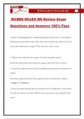 NCSBN NCLEX RN Review Exam Questions and Answers 100&percnt; Pass