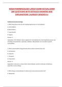 HOSA PHARMACOLOGY LATEST EXAM ACTUAL EXAM 200 QUESTIONS WITH DETAILED ANSWERS AND EXPLANATIONS &vert;ALREADY GRADED A&plus;