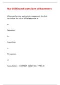 Nur 245 Exam II questions with answers
