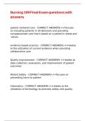 Nursing 109 Final Exam questions with answers&period;