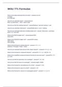 WGU 771 Formulas  Questions and Answers