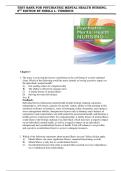 Test Bank for Psychiatric-Mental Health Nursing 8th Edition by Sheila L&period; Videbeck &vert;ISBN&colon; 9781975116378&vert; Guide A&plus;