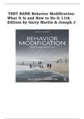 Test Bank for Behavior Modification&colon; What It Is and How To Do It 11th Edition by Garry Martin &vert;ISBN&colon; 9780815366546&vert; Guide A&plus;