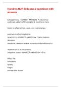 Hondros NUR 233 exam 2 questions with answers