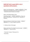 NUR 167 Unit 1 exam CHP 2&comma; 4&comma;5&comma; 6 questions with answers&period;