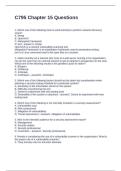 C795 Chapter 15 Questions and Answers