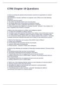 C795 Chapter 19 Questions  and Answers