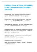 PN1005 Final ACTUAL UPDATED Exam Questions and CORRECT Answers