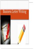 Business Letter Writing 
