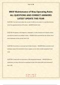 BNSF-Maintenance of Way Operating Rules EXAM