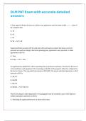 DLM PAT Exam with accurate detailed answers