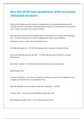 Ace the DLM test questions with accurate detailed answers