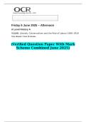 2025 A Level History A Y111&sol;01 Liberals&comma; Conservatives and the Rise of Labour 1846&ndash;1918  &lpar;Verified Question Paper With Mark Scheme Combined June 2025&rpar;