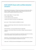 DLM &lpar;ASCP&rpar; Exam with verified detailed answers