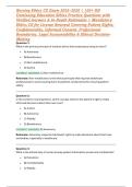 Nursing Ethics CE Exam 2025&ndash;2026 &vert; 150&plus; RN Continuing Education Ethics Practice Questions with Verified Answers & In-Depth Rationales &vert; Mandatory Ethics CE for License Renewal Covering Patient Rights&comma; Confidentiality&comma; Informed Consent&comma; Professional Bounda
