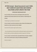ATI RN Concept - Based Assessment Level 4 2026-2027 COMPLETE QUESTIONS AND VERIFIED SOLUTIONS LATEST UPDATE THIS YEAR