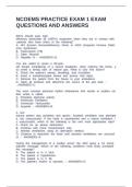 NCOEMS PRACTICE EXAM 1 EXAM QUESTIONS AND ANSWERS