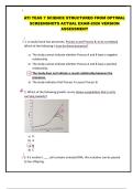ATI TEAS 7 SCIENCE STRUCTURED FROM OPTIMAL SCREENSHOTS ACTUAL EXAM