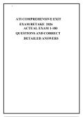 ATI COMPREHENSIVE EXIT EXAM RETAKE 2026